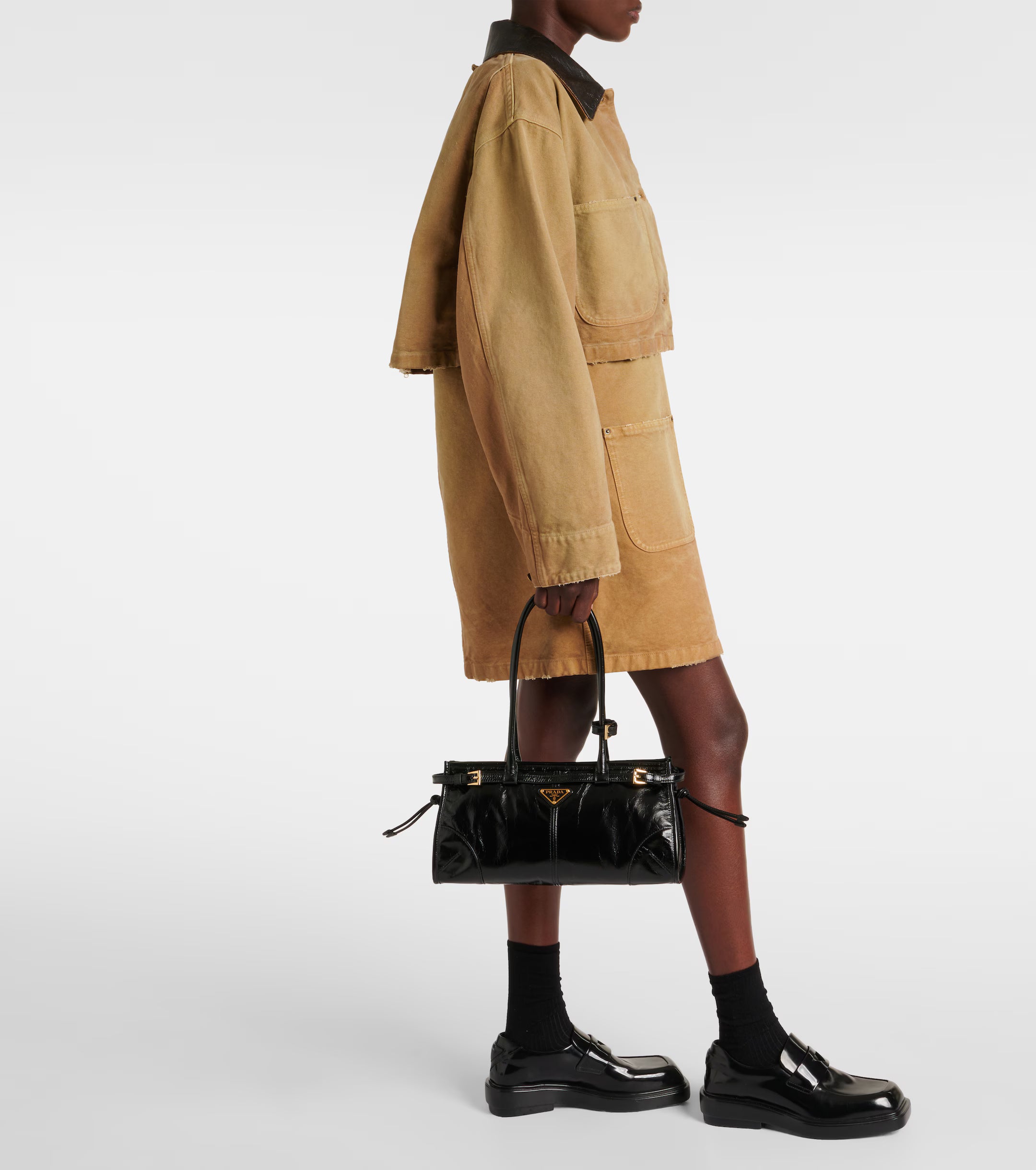 Prada Bonnie Medium Leather Shoulder Bag