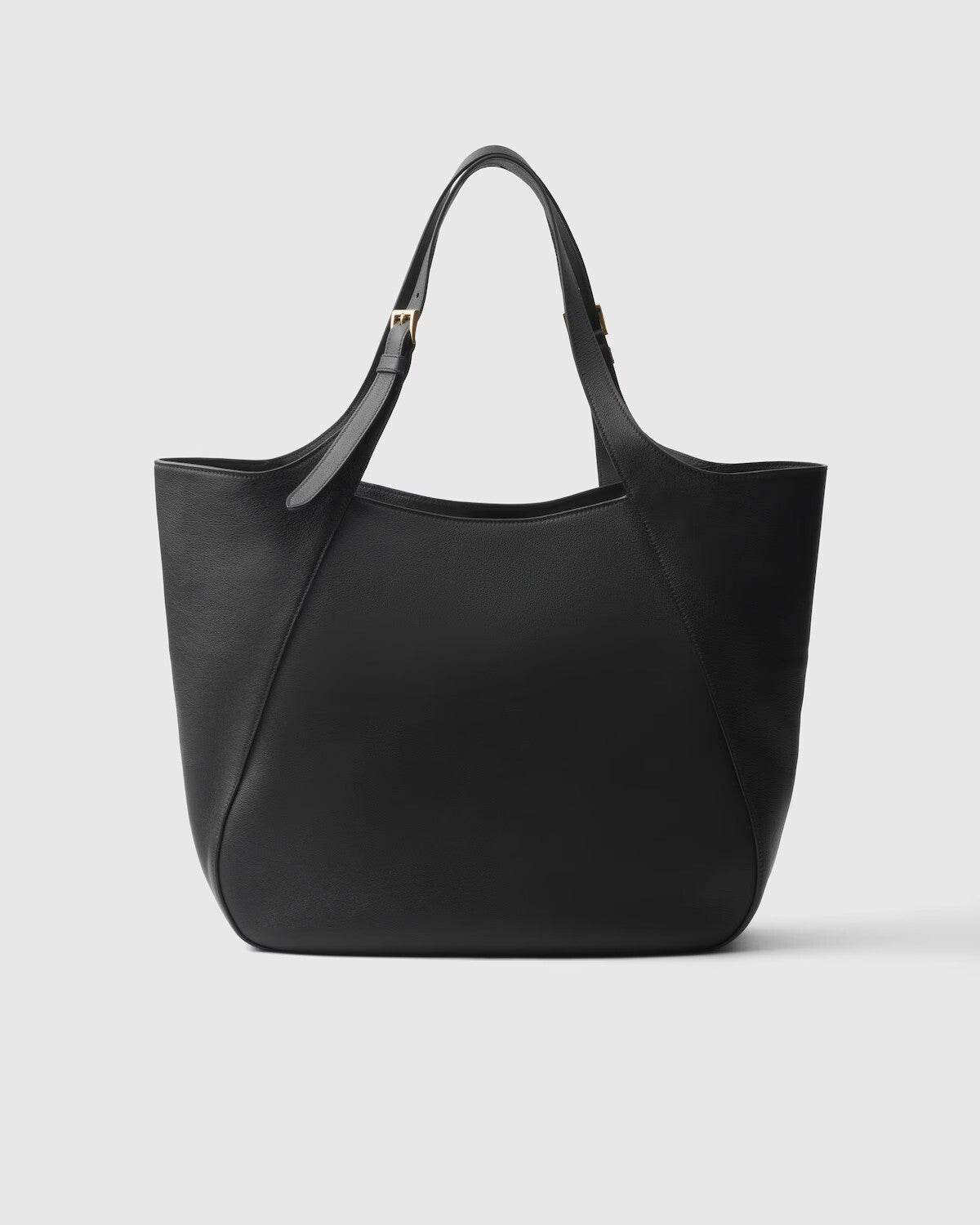 Prada Large Leather Tote Bag Black