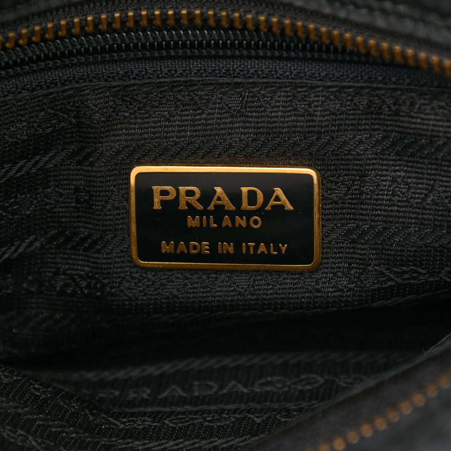 Prada Nylon Tessuto Impuntu Quilted Flap Shoulder Bag Black