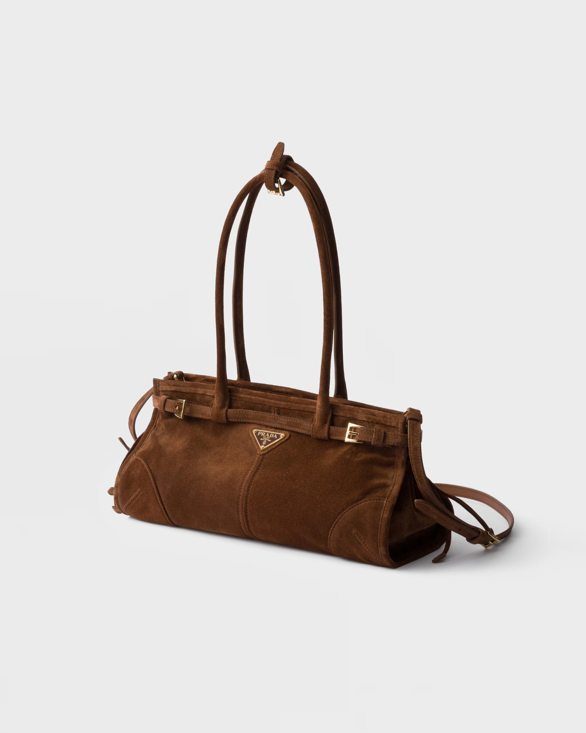 Prada Bonnie medium suede handbag