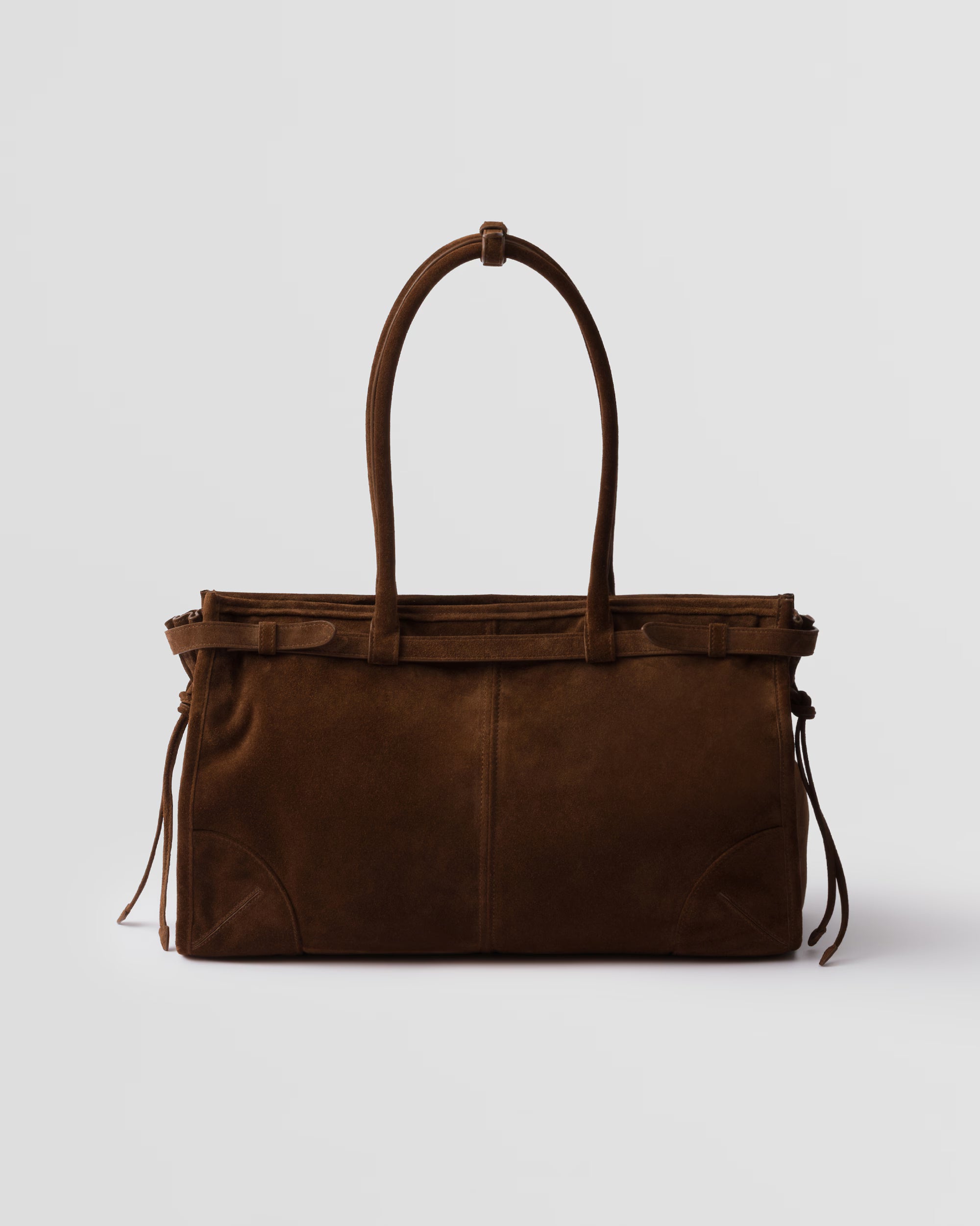 Prada Bonnie large suede handbag