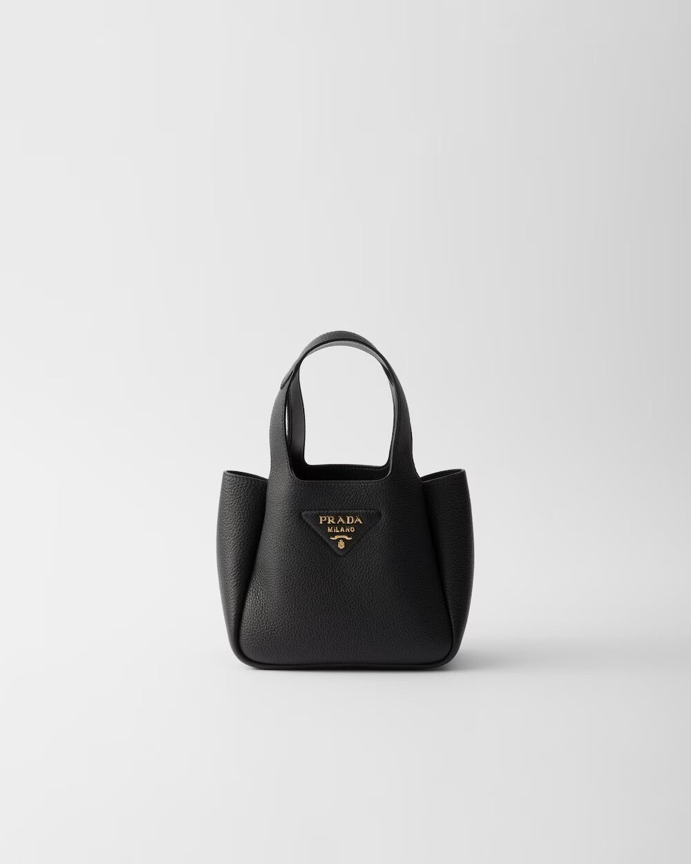 Small leather tote bag
