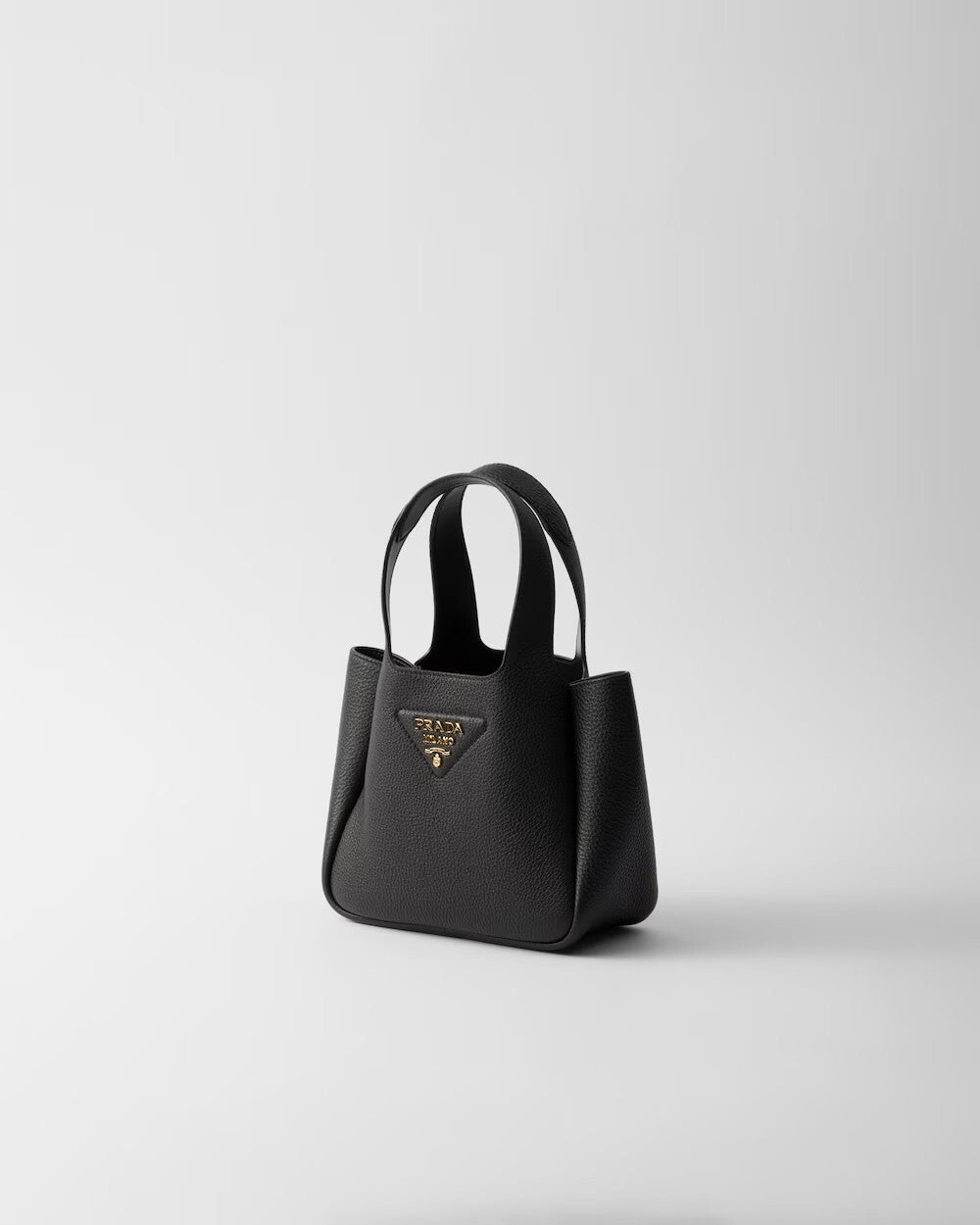 Small leather tote bag