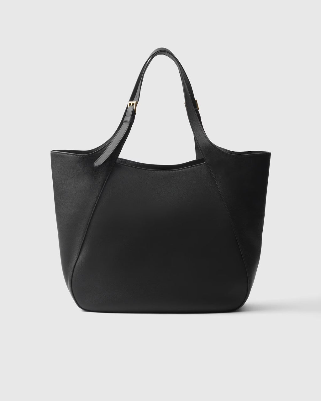 Prada Large Leather Tote Bag Black