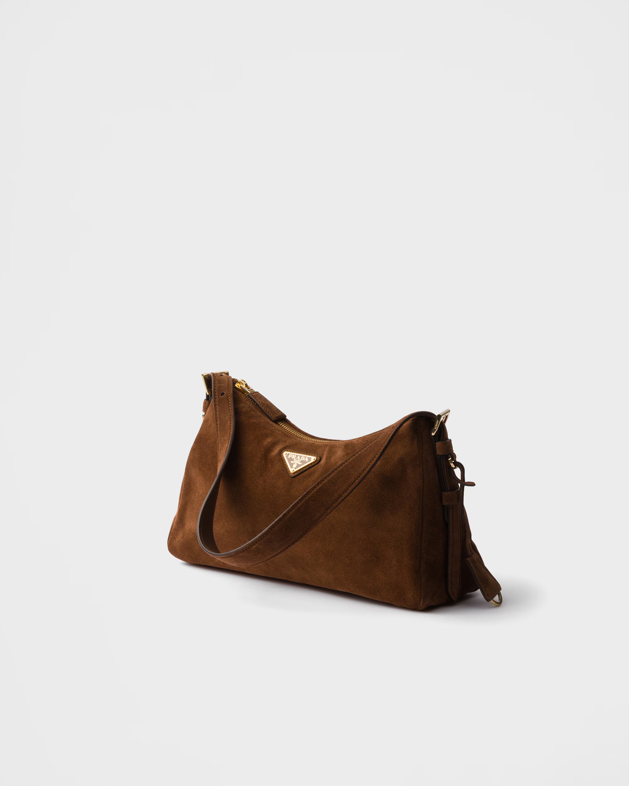 Prada Aimée medium suede shoulder bag