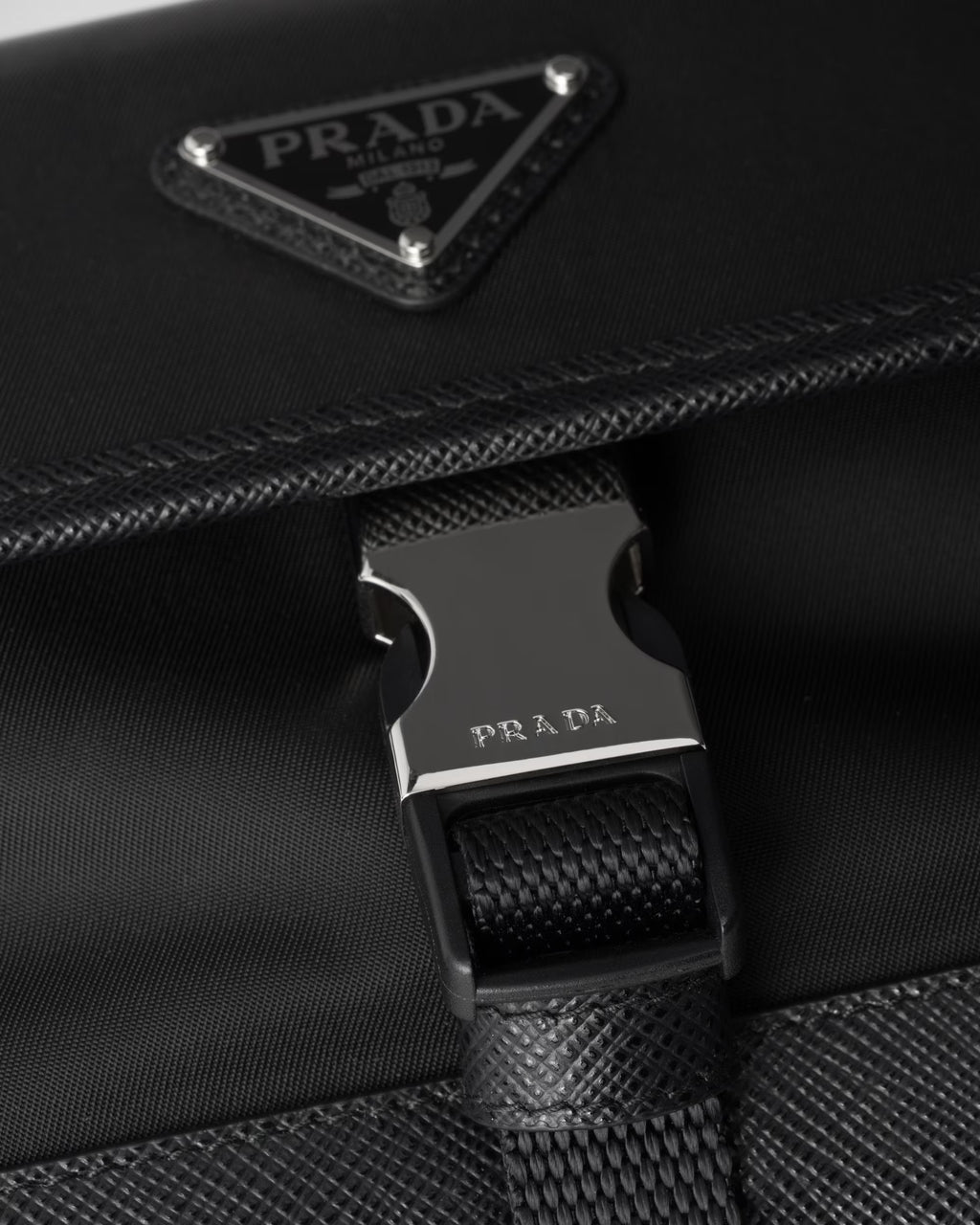 Prada Re-Nylon and Saffiano leather smartphone case