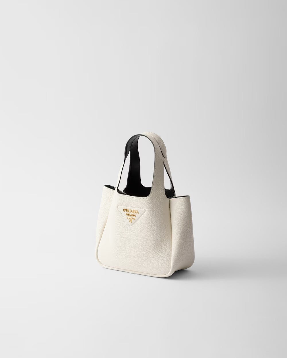 Small leather tote bag