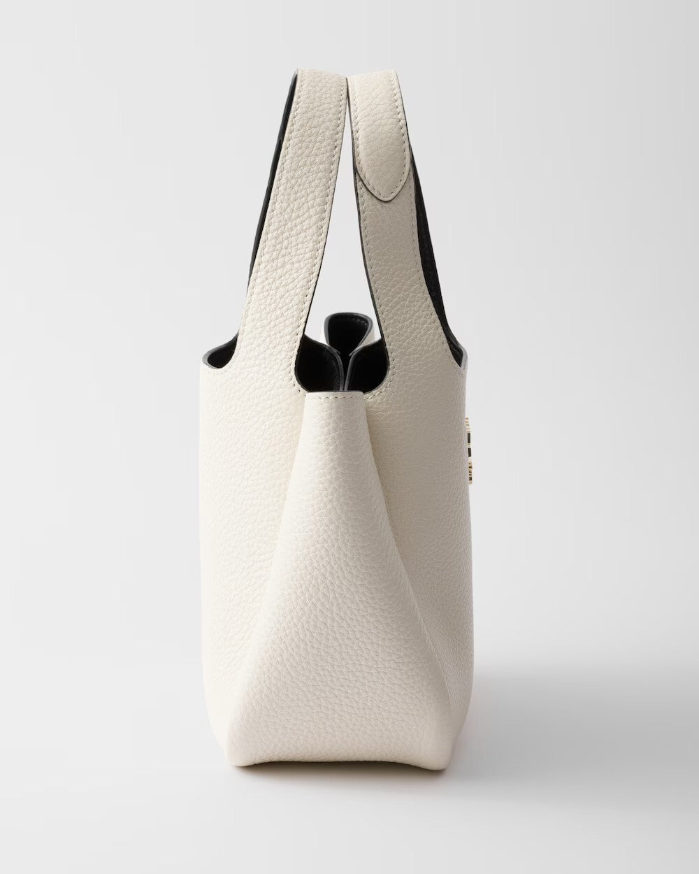 Small leather tote bag